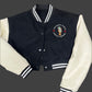 "Chicago Girls Hustle Harder" Cropped Varsity Jacket